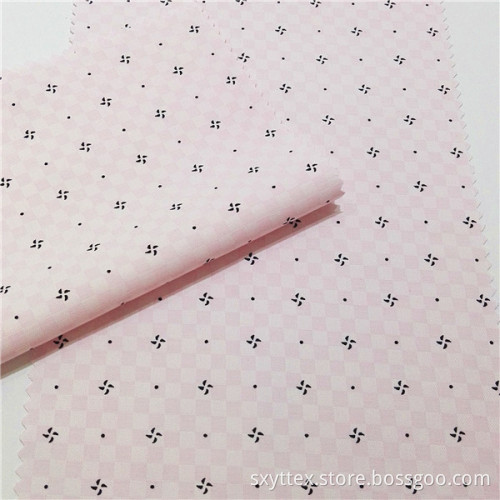 Poly Cotton Dobby Printed Shirt Fabric For Mens